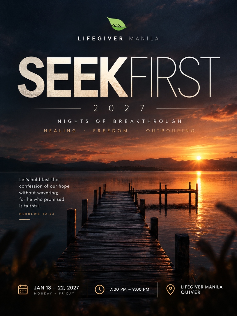 Seekfirst 2027 event poster